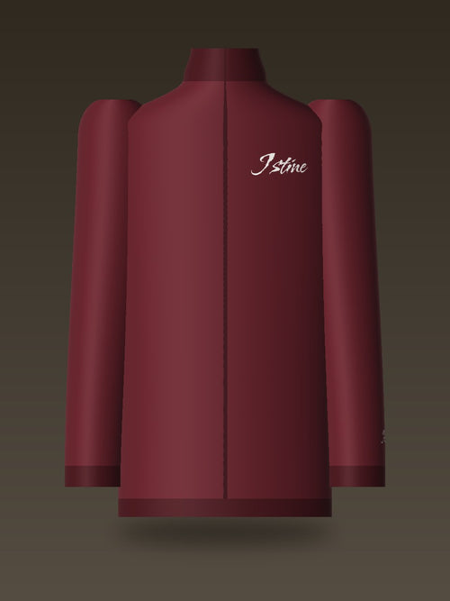 Track Jacket — Burgundy, front
