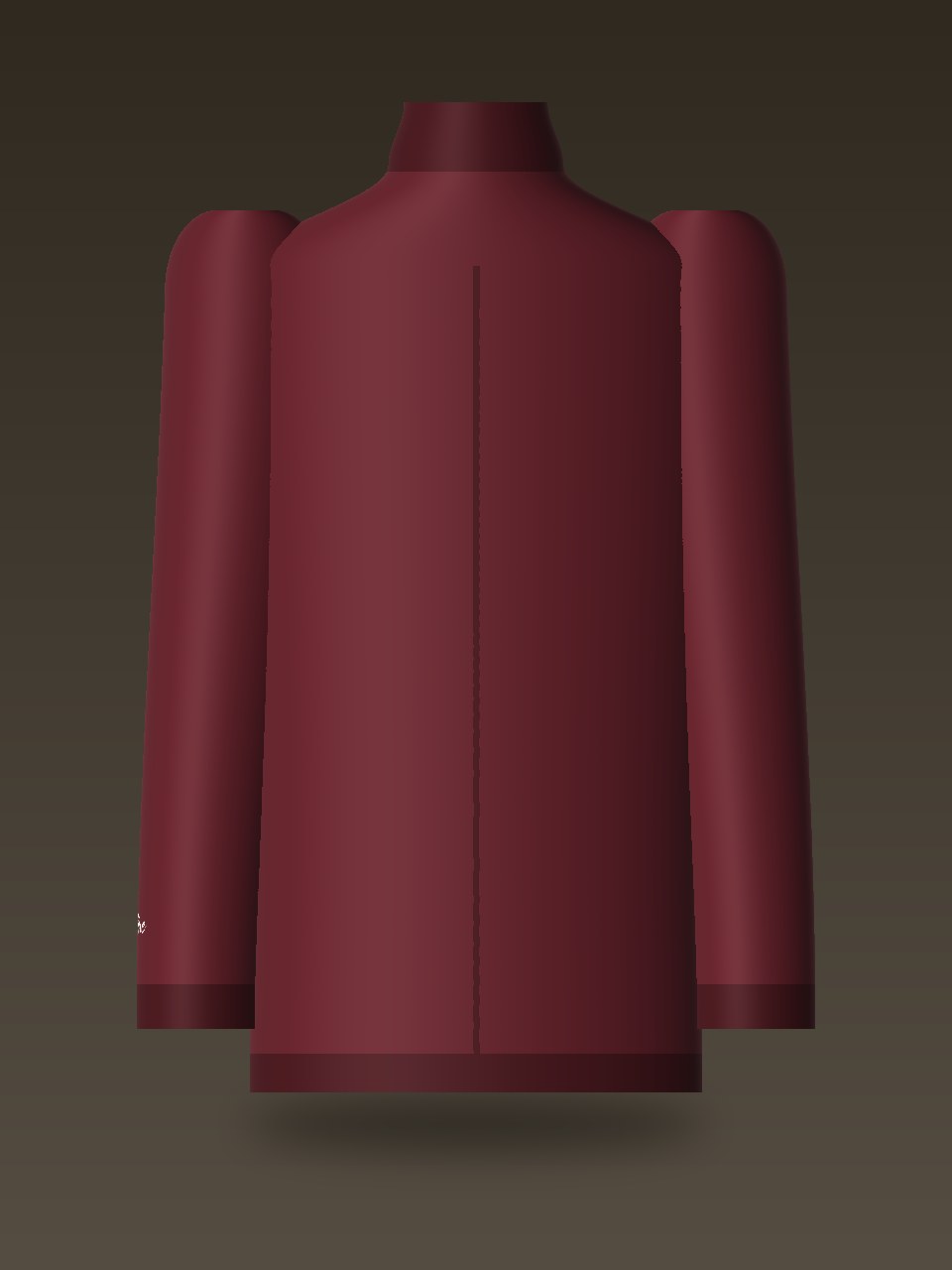 Track Jacket — Burgundy, back
