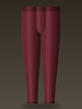 Track Pant — Burgundy, front