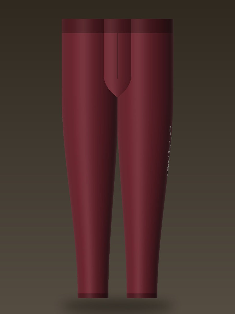 Track Pant — Burgundy, front